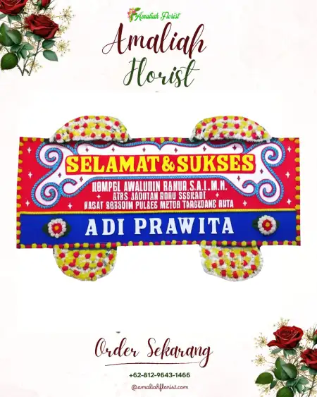 Papan Bunga Ucapan Selamat Plemahan